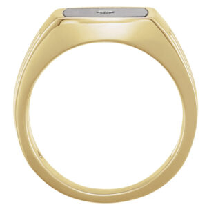 Accented Grooved Ring
