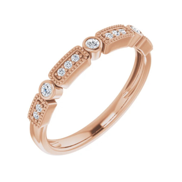 Milgrain Stackable Ring