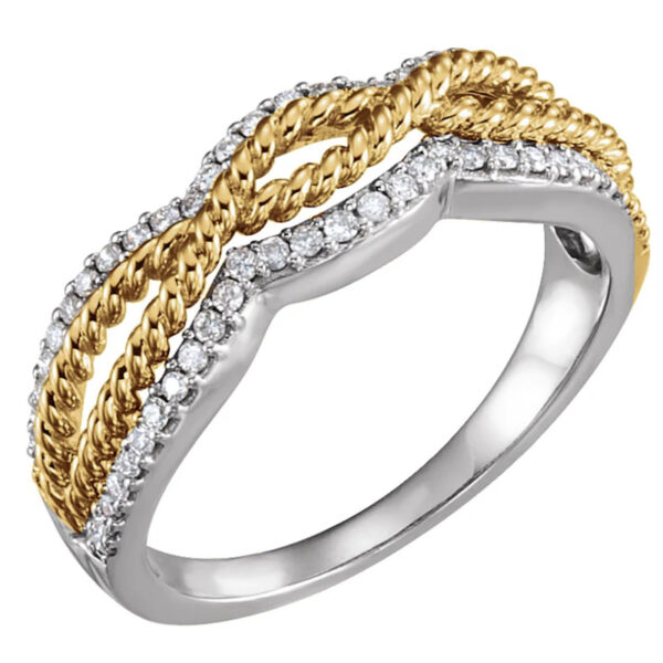 Accented Rope Ring