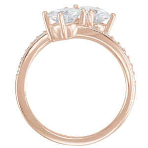 Charles & Colvard Moissanite® & Natural Diamond Engagement Ring
