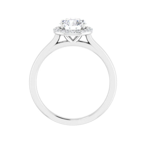 Charles & Colvard Moissanite® & Diamond Engagement Ring - Image 2
