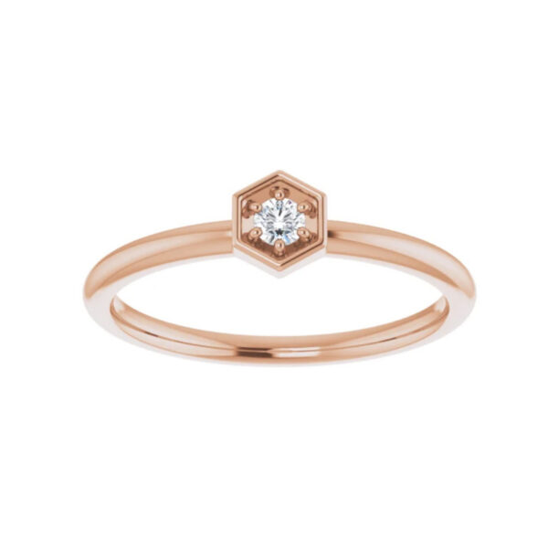 Charles & Colvard Moissanite® Stackable Ring - Image 3