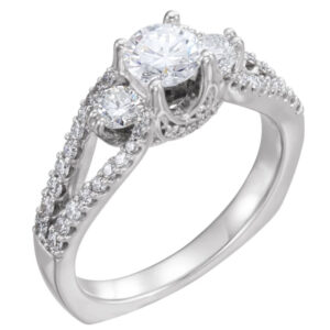 Three-Stone Engagement Ring or Band