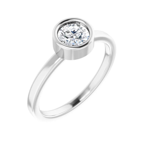 Bezel-Set Solitaire Ring