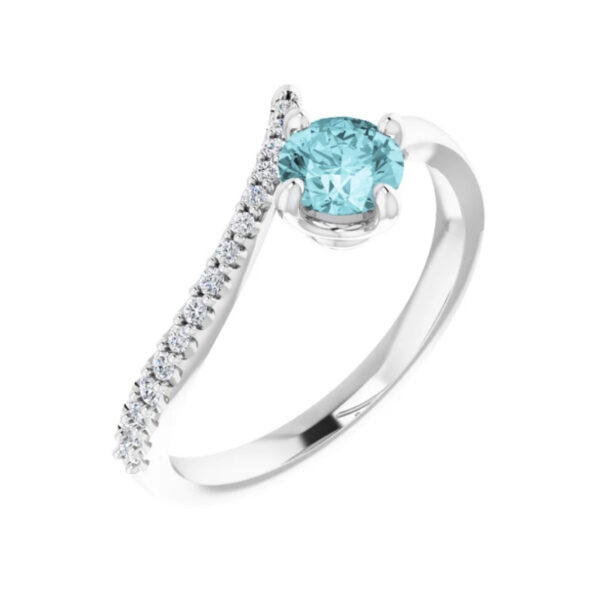 Accented Bypass Ring