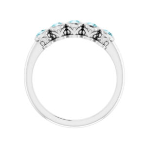 Five-Stone Bezel-Set Ring