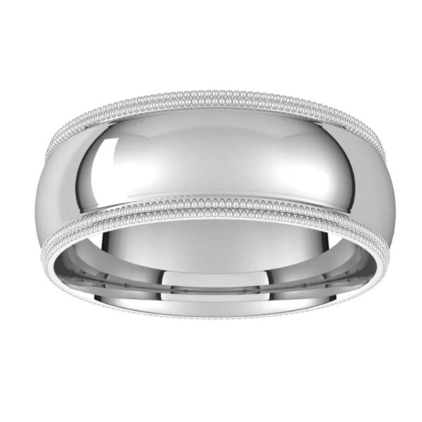 Double Milgrain Half Round Comfort Fit Bands - Image 3