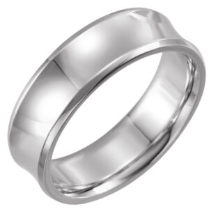 Beveled-Edge Concave Band