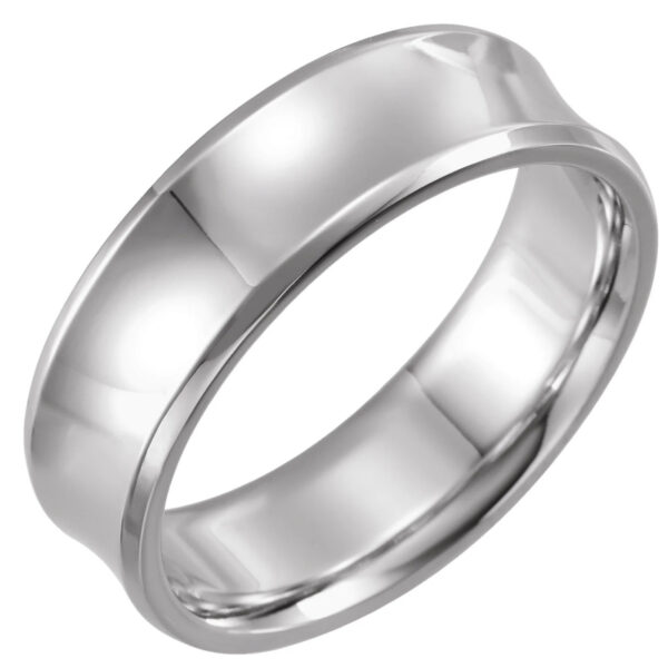 Beveled-Edge Concave Band