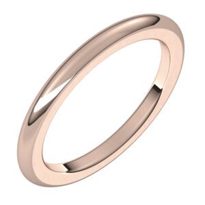 Half Round Comfort Fit Heavy Bands