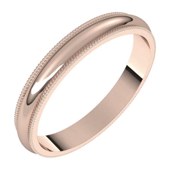 Milgrain Half Round Bands