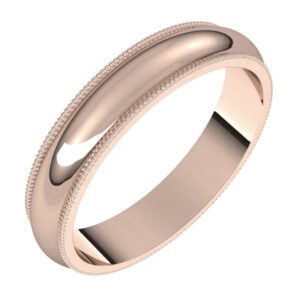 Milgrain Half Round Bands