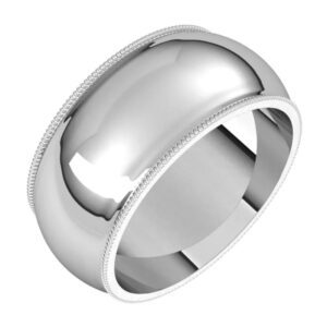 Milgrain Half Round Bands