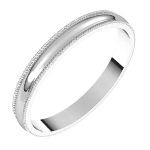 Milgrain Half Round Light Bands