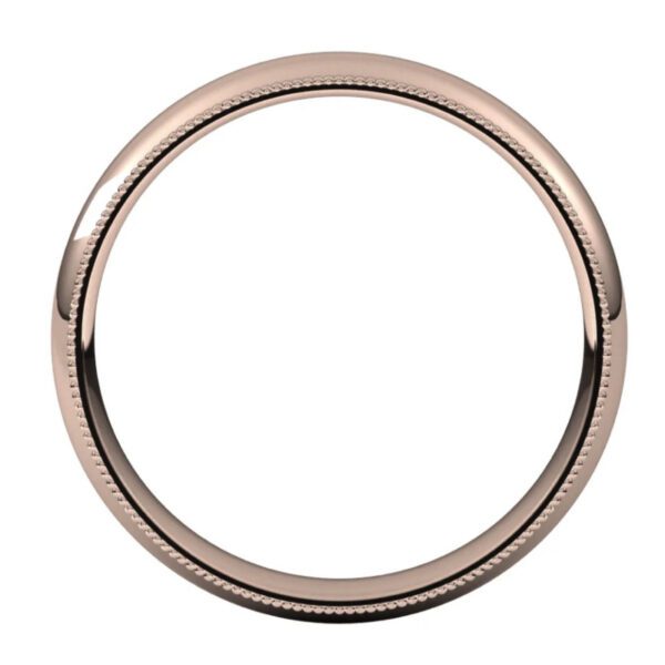 Milgrain Half Round Comfort Fit Bands - Image 2