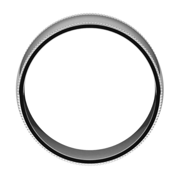 Milgrain Half Round Comfort Fit Bands - Image 2