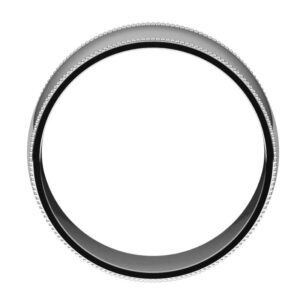 Milgrain Half Round Comfort Fit Bands