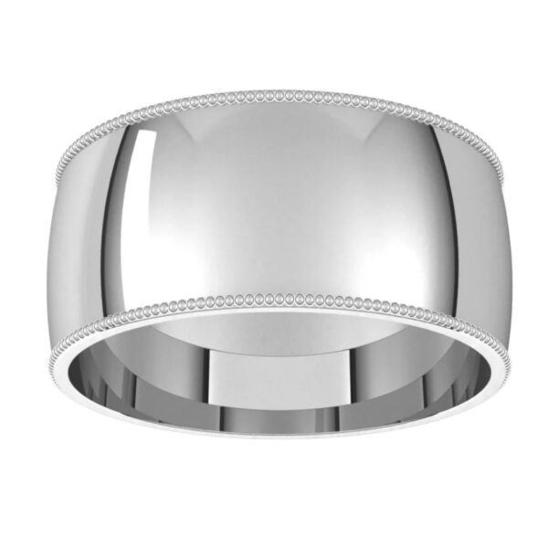 Milgrain Half Round Comfort Fit Bands - Image 3