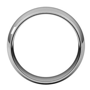 Milgrain Half Round Comfort Fit Bands