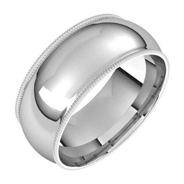 Milgrain Half Round Comfort Fit Light Bands - Image 2