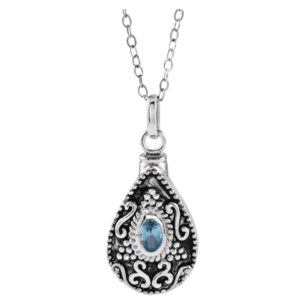 Tear Ash Holder Birthstone Necklace