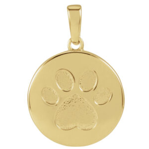 Paw Print Ash Holder Pendant